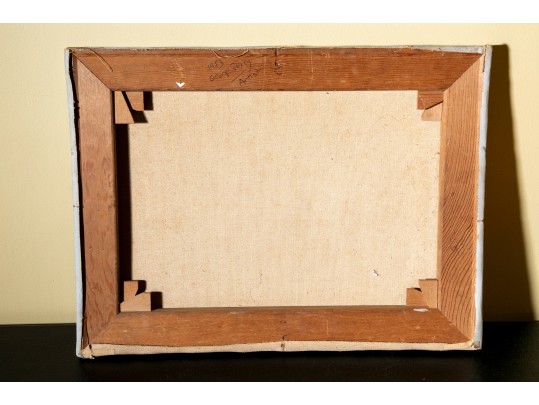 1953 George Perry Statesville North Carolina Pastel On Canvas Locale Painting