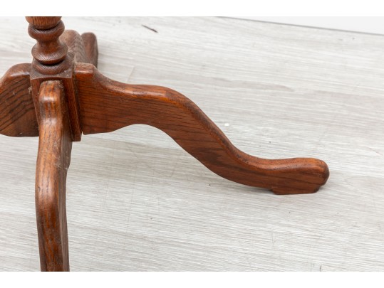 Rustic Regency Style Pedestal Table