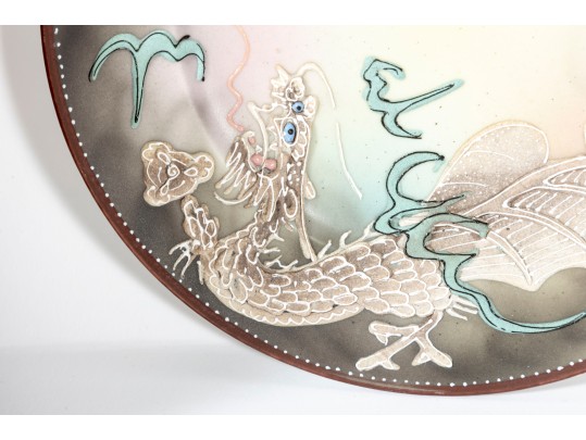 Three Pieces Of Vintage Dragon Ware Pottery