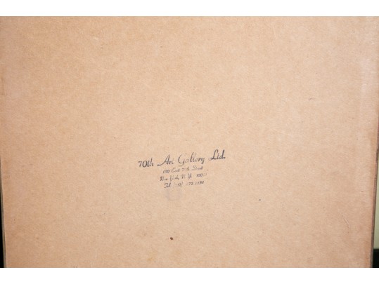 Early 1900's Pair Of Signed Watercolor Urban Landscapes 