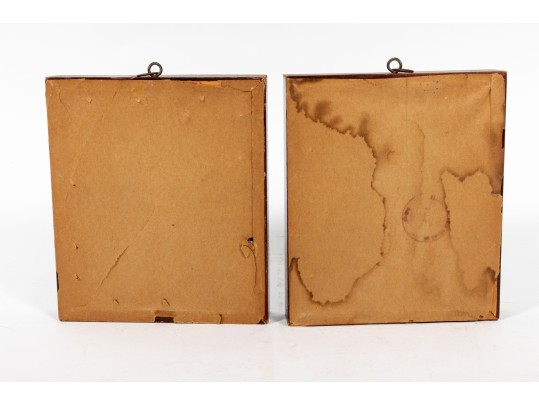 Pair Of Antique Silhouette Framed Prints