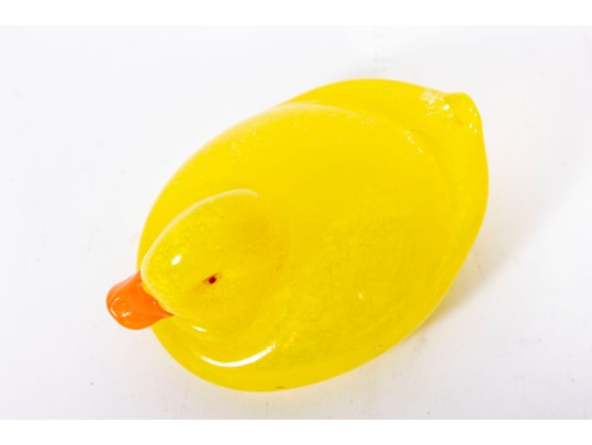 Murano Style Art Glass Duckling