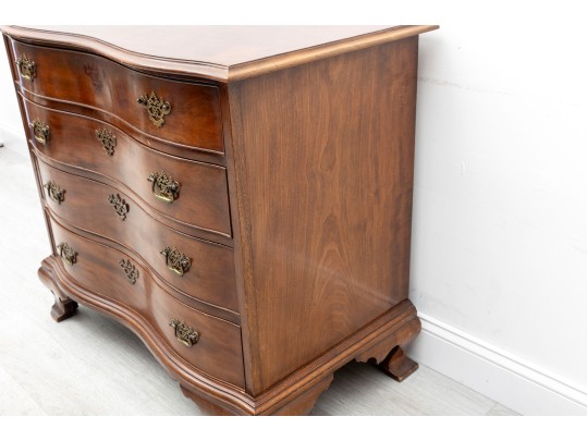 Serpentine Front Antique Chippendale Chest