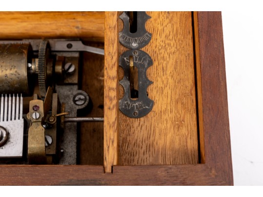 1950's Burlwood Swiss Cylinder Music Box