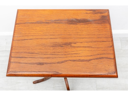 Rustic Regency Style Pedestal Table