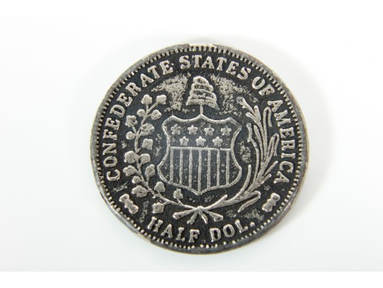 1961 Confederate Silver Half Dollar Art Round Replica