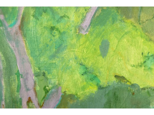 Jean Olds (American, 1917 - 2001) Oil On Board Landscape Painting