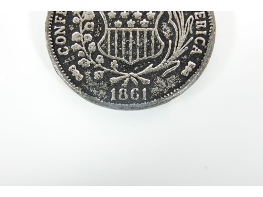 1961 Confederate Silver Half Dollar Art Round Replica