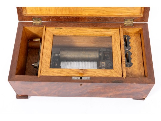 1950's Burlwood Swiss Cylinder Music Box