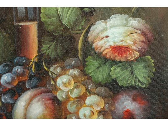 Signed Oil On Board Floral Still Life