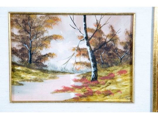 Small 1938 Original Oil Painting — Signed