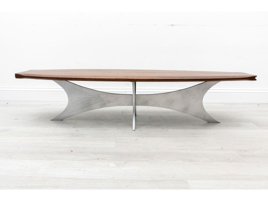 Mid-Century Modern Longboard Coffee Table 