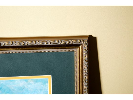 D. Rose Oil On Canvas Landscape Painting