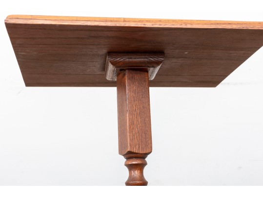 Rustic Regency Style Pedestal Table