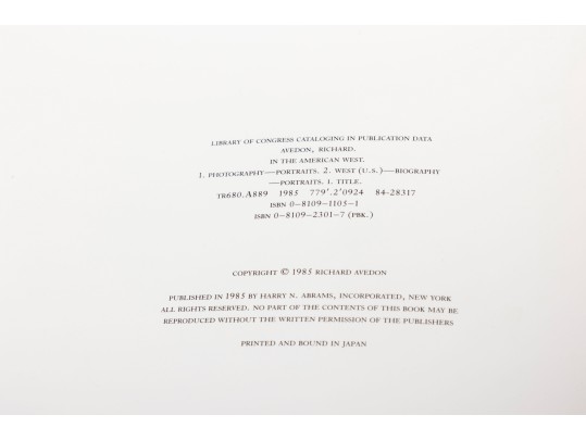 Bishop's Wildfowl & In The American West Hard-cover Books