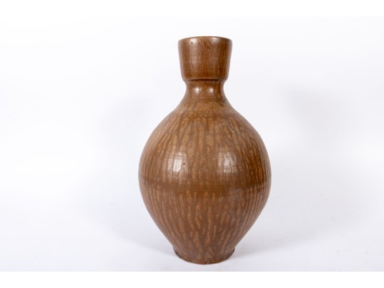 Alkaline Glazed Stoneware Vase