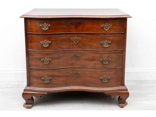 Serpentine Front Antique Chippendale Chest