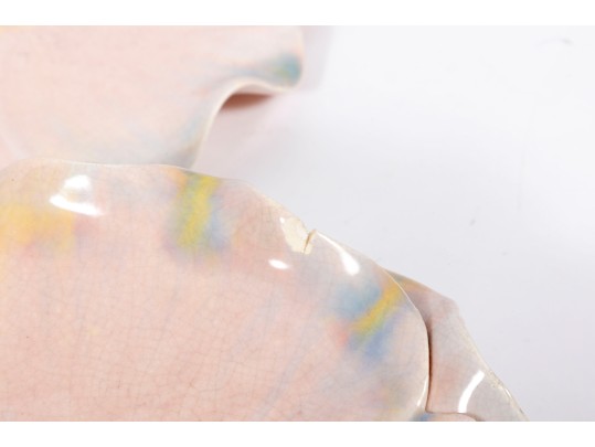 Six Porcelain Lotus Flower Plates