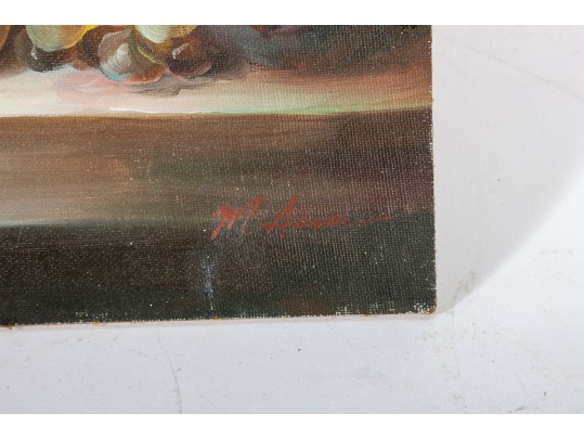 Signed Oil On Board Floral Still Life