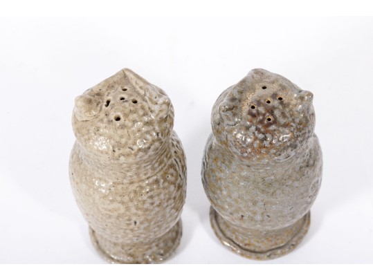 Moore Studio Pottery Ceramic Owl Salt & Pepper Shakers