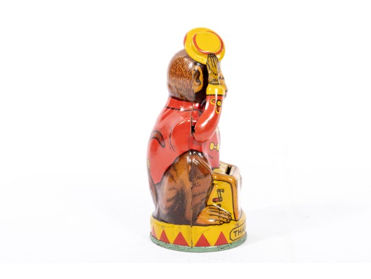 Vintage Chein Monkey Articulating Coin Bank