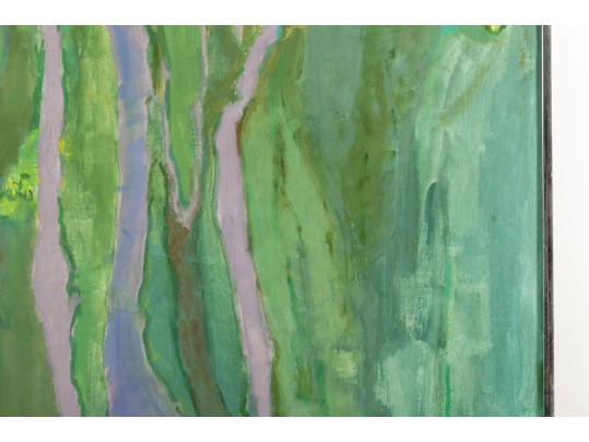 Jean Olds (American, 1917 - 2001) Oil On Board Landscape Painting