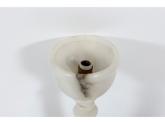 Marbled Stone Egg Capsule Lamps And Bowl