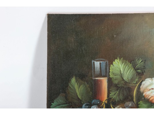 Signed Oil On Board Floral Still Life