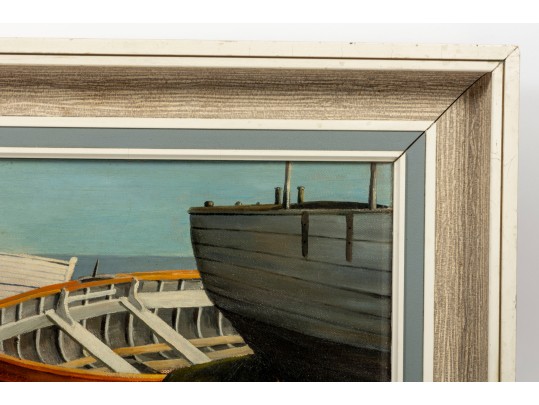 S.G. Anderson (American, 20th Century) Boat Study Oil On Board Painting