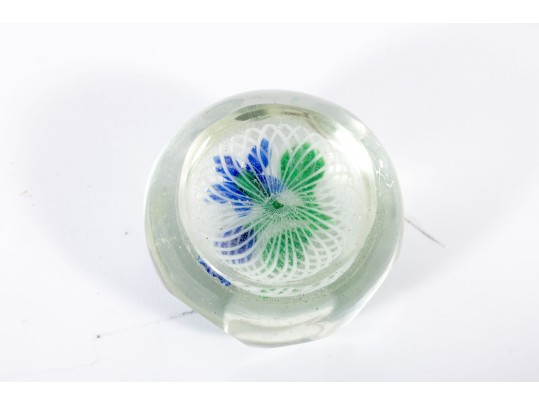 Six Vintage Art Glass Paperweights