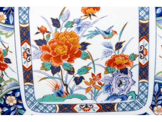 Vintage Japanese Kutani Porcelain Large Plates