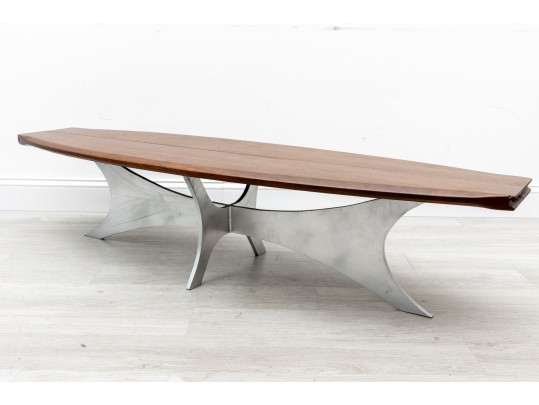 Mid-Century Modern Longboard Coffee Table 