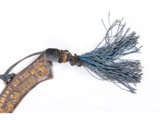 George Washington Brass Hatchet Plaque