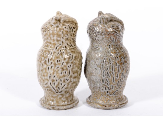 Moore Studio Pottery Ceramic Owl Salt & Pepper Shakers