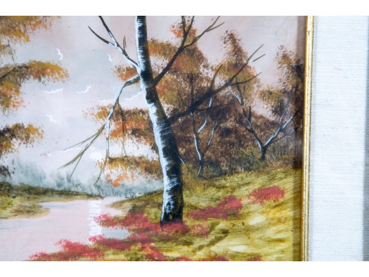 Small 1938 Original Oil Painting — Signed