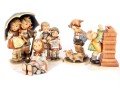 Five Vintage Porcelain Geobel Hummel Figurines