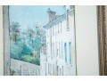 Early 1900's Pair Of Signed Watercolor Urban Landscapes 