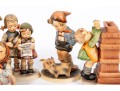 Five Vintage Porcelain Geobel Hummel Figurines