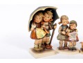 Five Vintage Porcelain Geobel Hummel Figurines