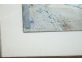 Early 1900's Pair Of Signed Watercolor Urban Landscapes 