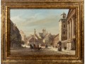 Jan Rawicz (Polish, 19th Century) Warsaw Oil On Canvas Landscape Painting 