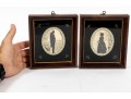 Pair Of Antique Silhouette Framed Prints