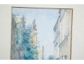 Early 1900's Pair Of Signed Watercolor Urban Landscapes 