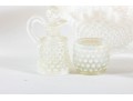 Vintage Opalescent White Hobnail & Milk Glass Items