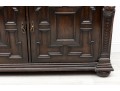 Large Antique Gilded Age Oak Jacobean Buffet 