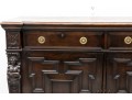 Large Antique Gilded Age Oak Jacobean Buffet 