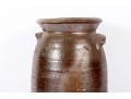 Cylindrical Alkaline Glazed Three Gallon Stoneware Jar