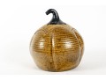 Signed Glazed Porcelain Jack-o'Lantern 