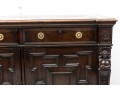 Large Antique Gilded Age Oak Jacobean Buffet 