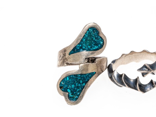 Sterling Silver Fun Lot Of Assorted Bypass Style Rings